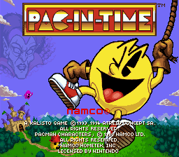 Pac-in-Time (USA) Title Screen